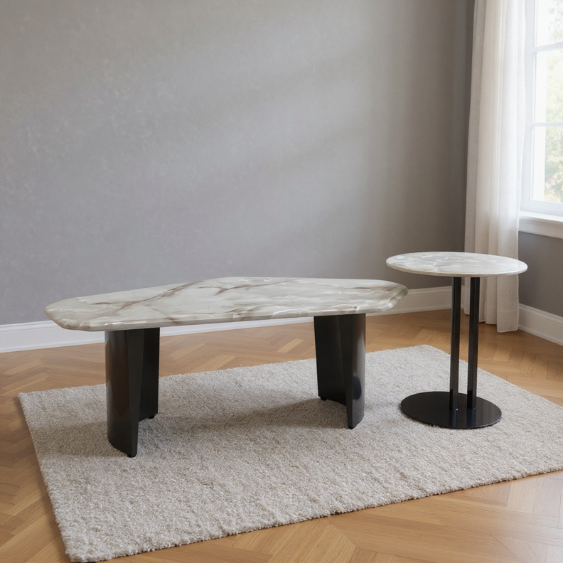Industrial Black Matt Coffee Table | Open-Plan Living Essential