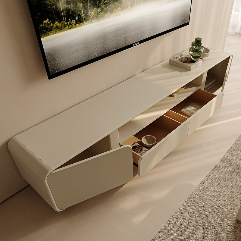 Modern Simple 200*40 TV Cabinet - Cream white Style & Solid Wood