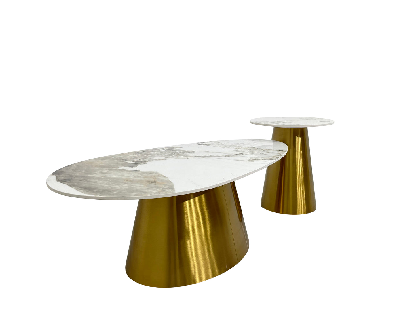 طقم طاولة قهوة - 1300 واط * 700 عمق * 450 ارتفاع وقطر 500 * 550 ارتفاع