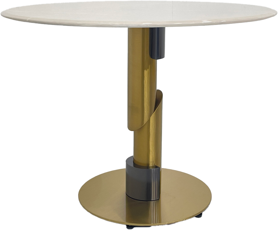 طاولة طعام دائرية بسيطة مقاس 100 سم