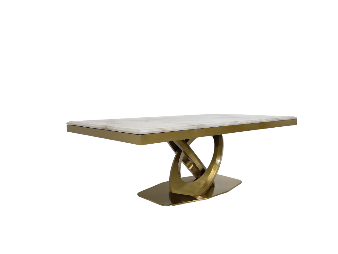 Modern Luxe Stainless Steel Marble Coffee Table | Premium Dubai Home Decor Highlights: