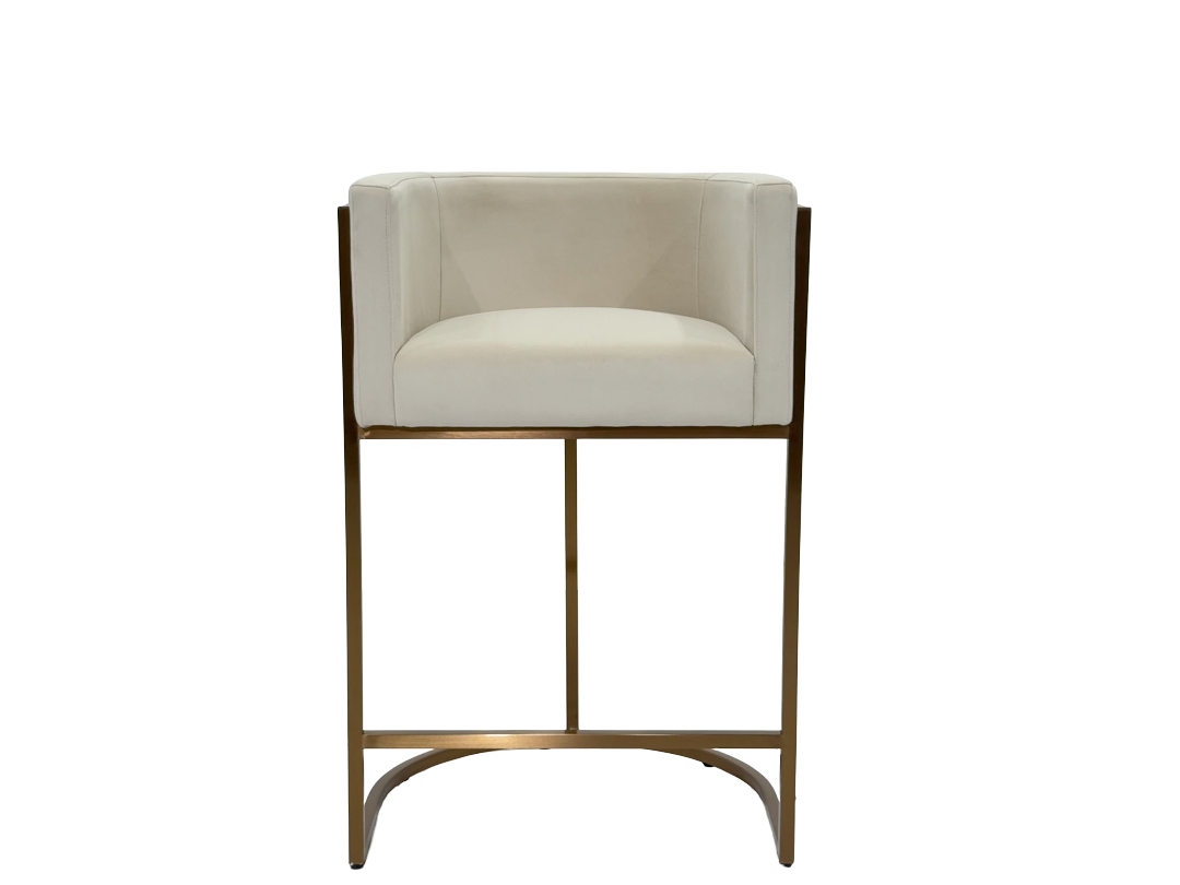 Rose Gold Adjustable Rust-Proof Bar Stool | Outdoor Terrace & Rooftop
