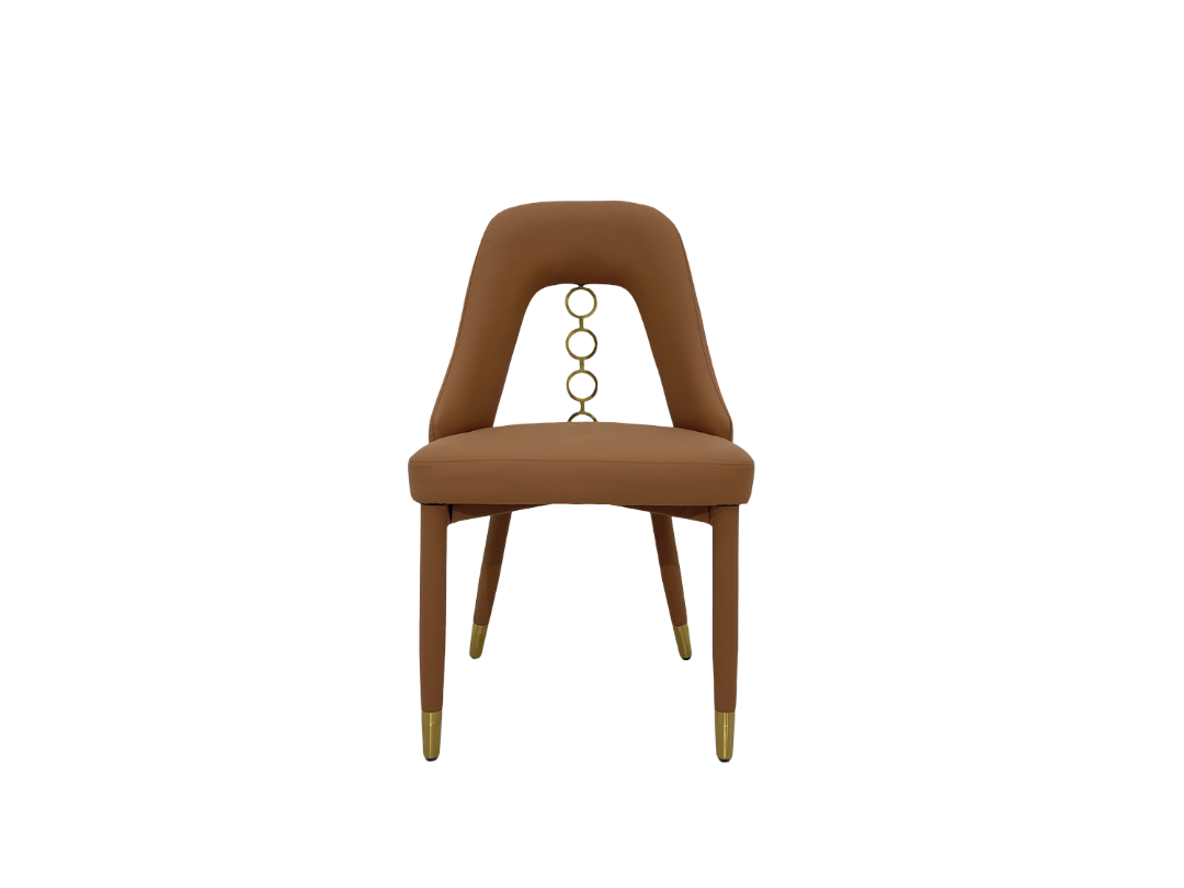 Rose Gold PU Leather Dining Chair | Modern Office & Home Solution for Highlights: