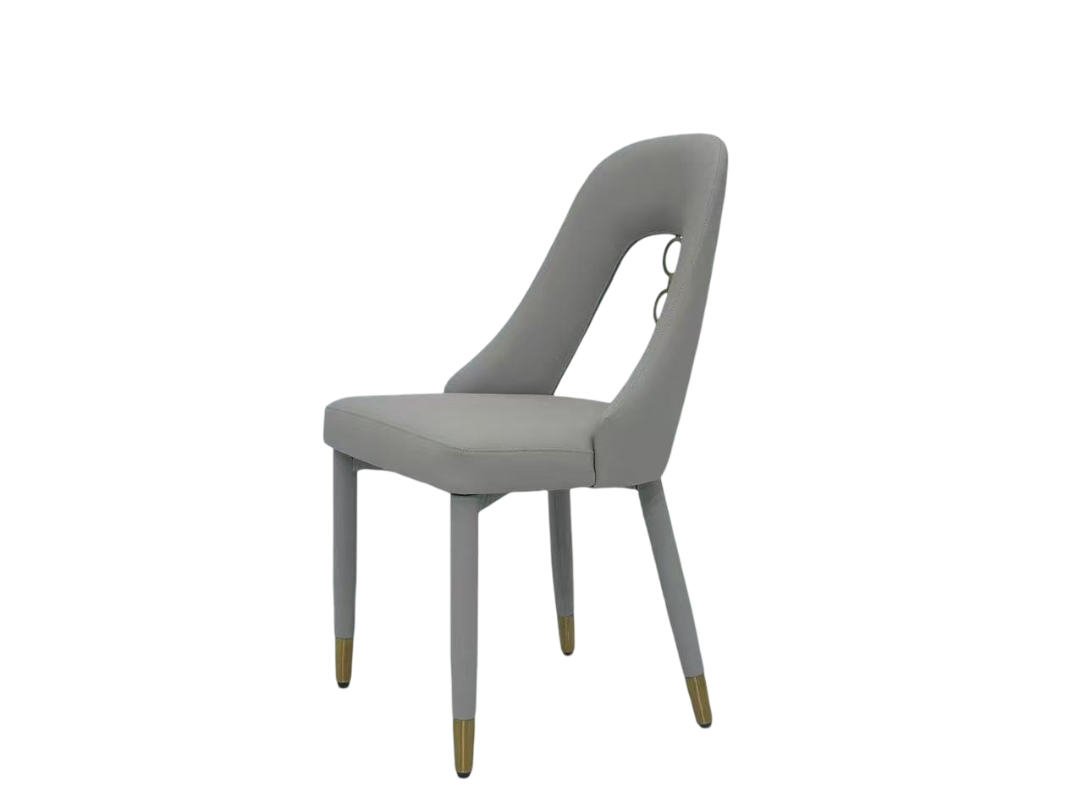 Rose Gold PU Leather Dining Chair | Modern Office & Home Solution for Highlights: