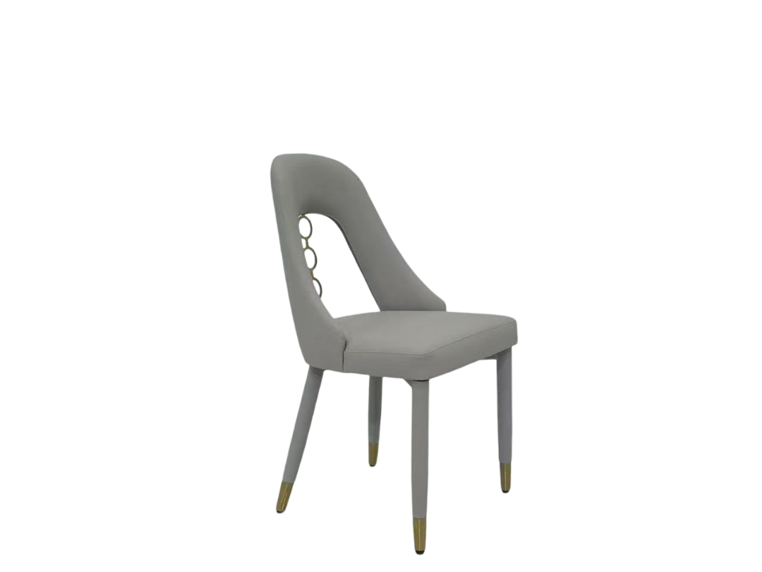 Rose Gold PU Leather Dining Chair | Modern Office & Home Solution for Highlights: