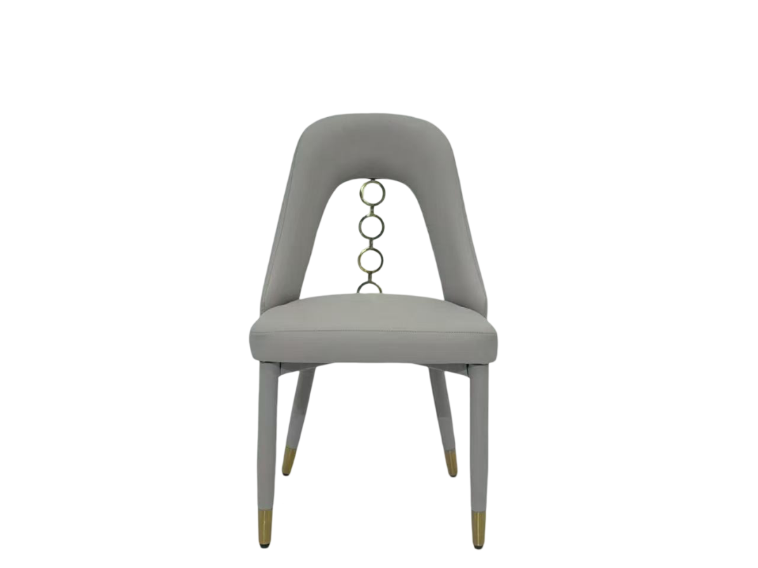 Rose Gold PU Leather Dining Chair | Modern Office & Home Solution for Highlights: