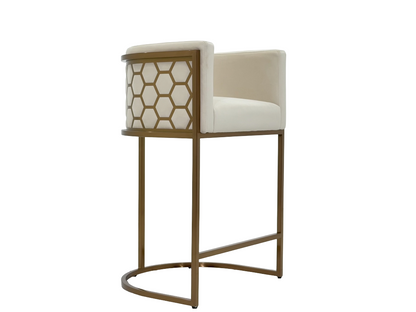 Rose Gold Adjustable Rust-Proof Bar Stool |  Outdoor Terrace & Rooftop
