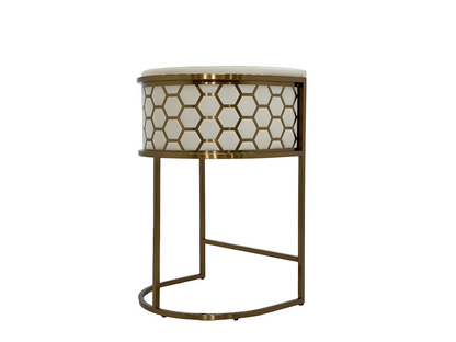 Rose Gold Adjustable Rust-Proof Bar Stool |  Outdoor Terrace & Rooftop