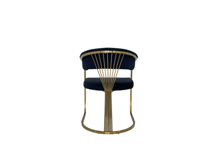 Matt Black & Gold Dining Chair | Arabesque Elegance for  Homes Highlights