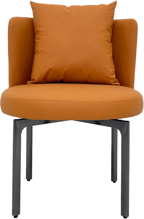 Rotatable Spring-Back Dining Chair with Leather Material - Ultimate Comfort and Style