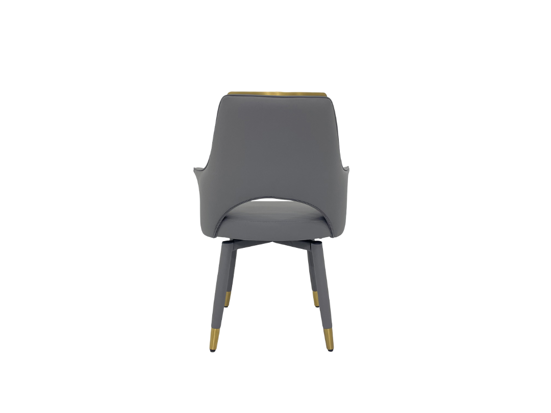 Beige/Grey Premium Faux Leather & Stainless Steel for  Luxury Interiors
