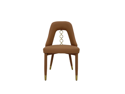 Rose Gold PU Leather Dining Chair | Modern Office & Home Solution for Highlights: