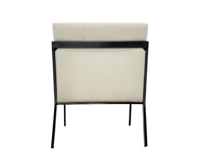 [Comfortable Lounge Chair] 70cm Wide Memory Foam Linen Armchair - Industrial Style Living Room Recliner