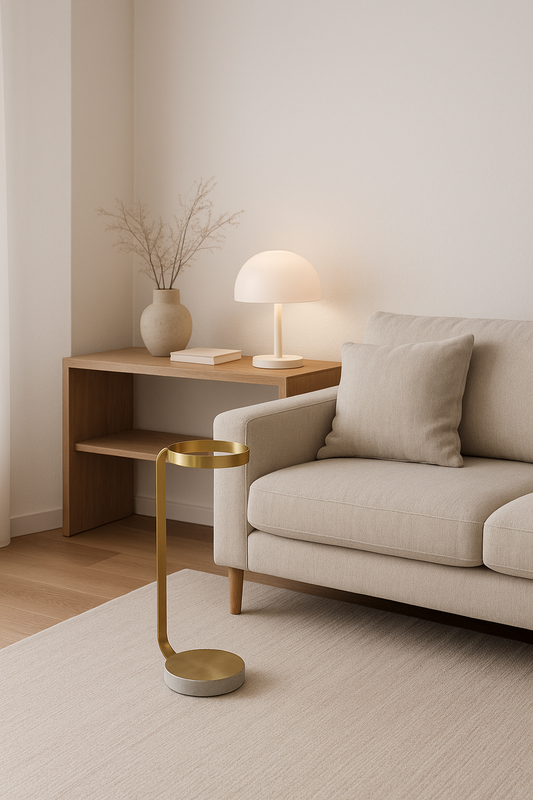 Gorgeous Golden Matte Stainless Coffee Table