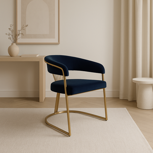 Matt Black & Gold Dining Chair | Arabesque Elegance for  Homes Highlights