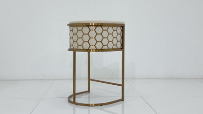 Rose Gold Adjustable Rust-Proof Bar Stool |  Outdoor Terrace & Rooftop