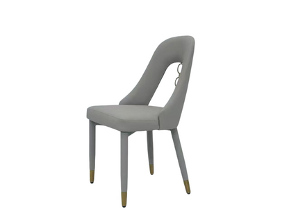 Rose Gold PU Leather Dining Chair | Modern Office & Home Solution for Highlights: