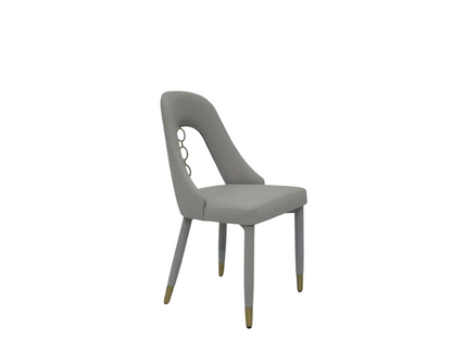 Rose Gold PU Leather Dining Chair | Modern Office & Home Solution for Highlights: