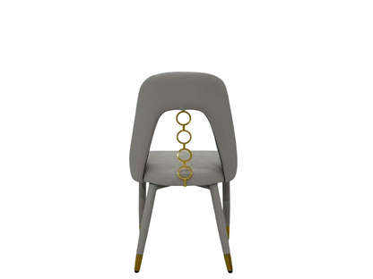 Rose Gold PU Leather Dining Chair | Modern Office & Home Solution for Highlights: